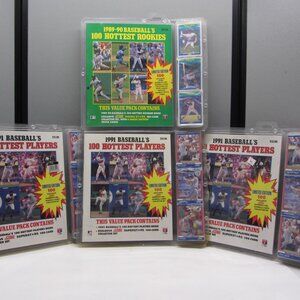 1989-90 & 1991 Score MLB Baseball's 100 Hottest Rookies Factory Sealed Pack Sets